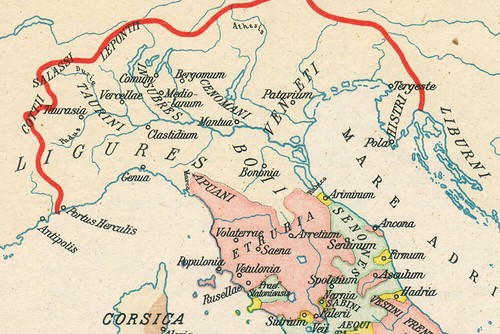Poster Arte Stampa Sfondo Educazione Mappa Italiana Vintage Decorazione Parete - Foto 2 di 11