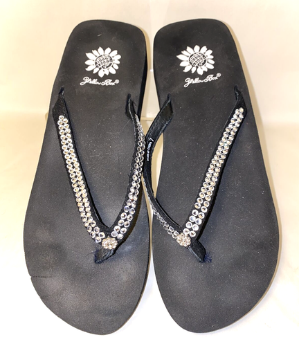 yellow box jello flip flops