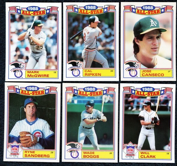 Will Clark #13 1989 Topps 'Glossy 22' All-Stars - 2 asterisks