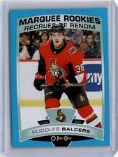 2019-20 O-Pee-Chee Marquee Rookies Blue Rudolfs Balcers #525 Rookie RC