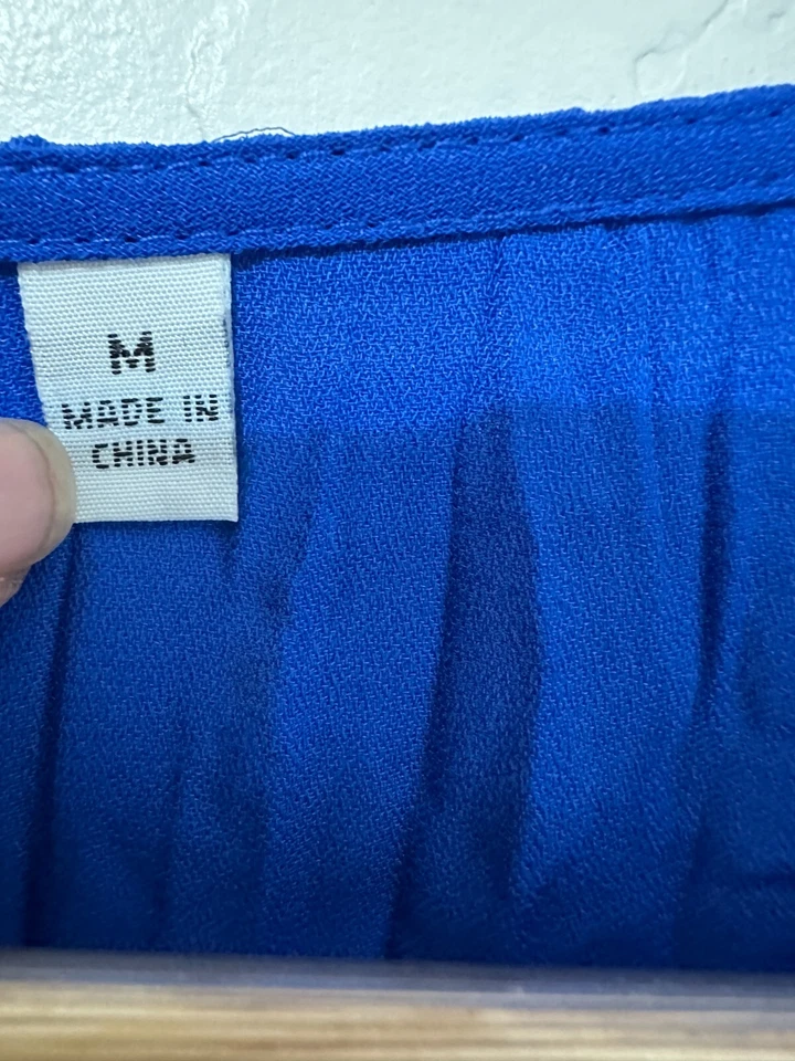 Colección NY Mujer Encaje Abotonado Top Talla M Y2K Coqueta Boho Western Festival Foto 4 de 4