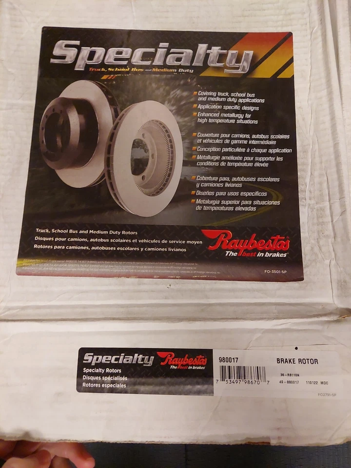 Rotor de freno de disco delantero Raybestos para BMW X5 00-06 (980017) Foto 3 de 4