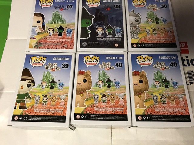 Funko Pop Wizard Of Oz Glinda Dorothy Wicked Witch Tin Man Scarecrow Lion 7 Pops | eBay