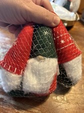 Lot of 3 Holiday Christmas Gnomes Target 2022 Wondershop Red Green Holiday Decor