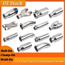 Universal Exhaust Tip for 1.5-2.5 in/2.5 in/2.75 in/3 in/4 in/5 in Inlet Pipe