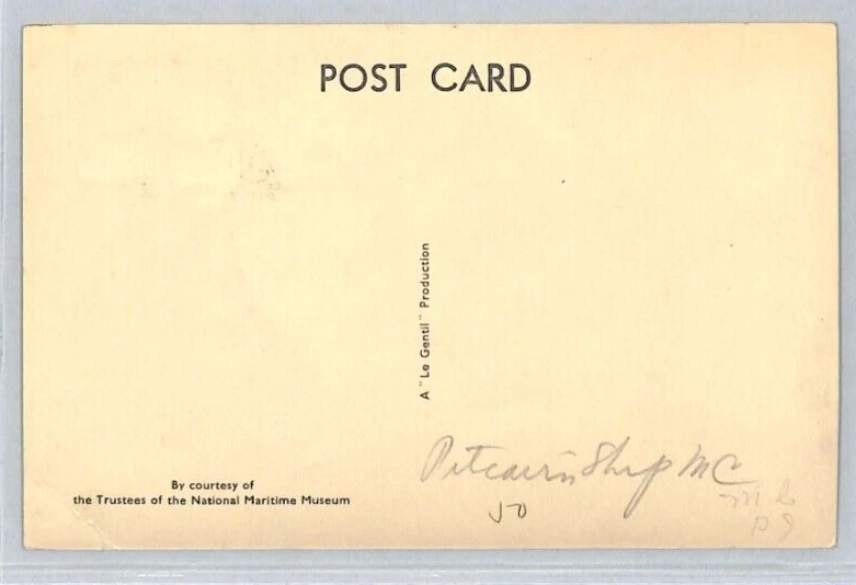 PITCAIRN ISLAND KGVI 2d HMS BOUNTY Postcard View-Side 1955 SHIPS Maxi-Card XC105 - Image 2 of 4