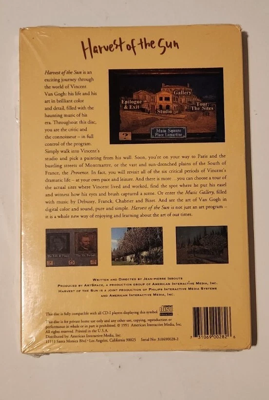 Harvest Of The Sun: Vincent Van Gogh Revisited for Philips CD-I SEALED! rare! - Image 2 of 4