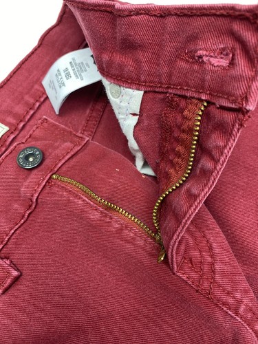 Levi's 510 Unisex Youth Skinny 18 Reg 29 x 29 Stretch - Red/Crimson - Picture 16 of 24