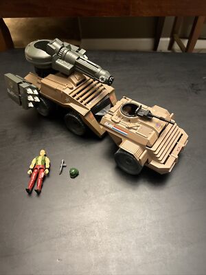 Gi Joe 3.75 Mean Dog W/ Wild Card 1988 Vehicle Near Complete