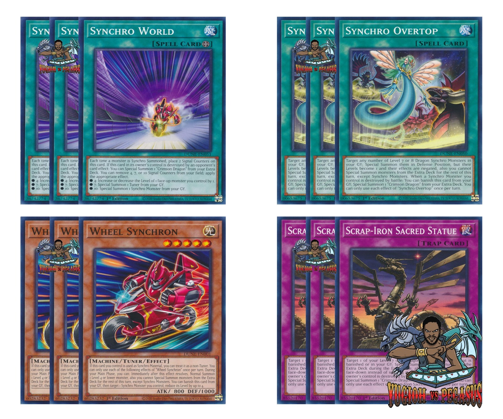 Yugioh! Wheel Synchron Synchro Overtop World DUNE Common 1st Ed NM