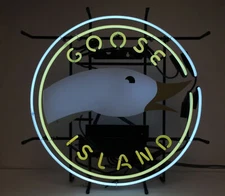 17"x17" Goose Island 312 Lager Beer Chicago IPA Neon Light Lamp Sign Bar Decor