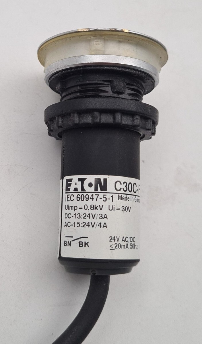 Eaton C30C-FDL-B-K10-24-P65 IEC 60947-5-1 Pushbutton Illuminated