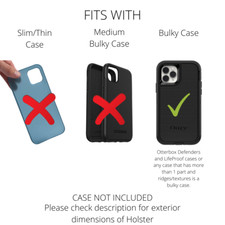 iPhone 12 13 Mini Fits OTTERBOX DEFENDER Vertical Holster Belt Clip Case