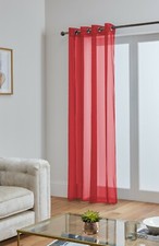 Voile Curtains With Eyelet Ring Top Heading - Net Voile Curtain - Lucy Panel
