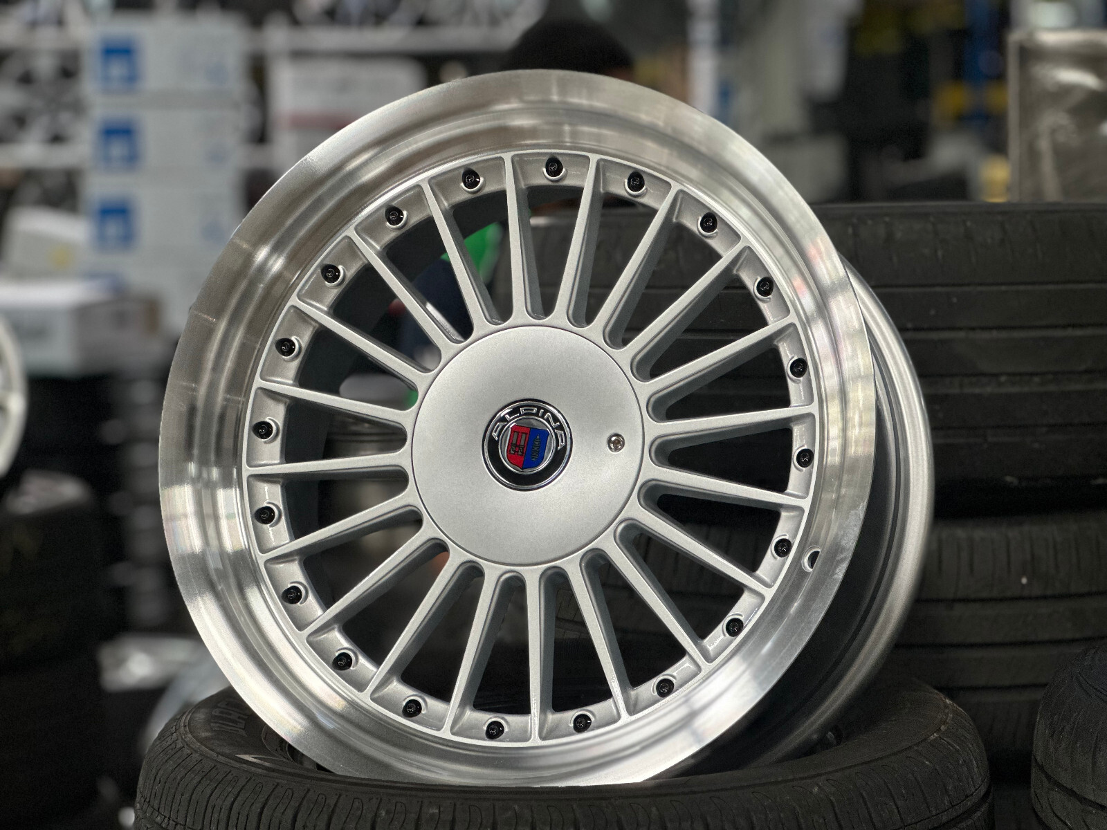 New 17x8J Alpina Classic Design BMW E30 Wheel (set of 4) 4x100 VW Golf ...