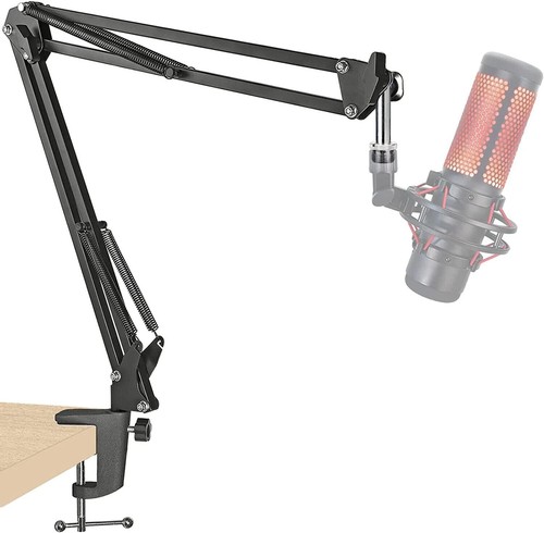 HyperX Quadcast S Microphone with Boom Arm Extended Gaming Professional Podcast - Bild 4 von 9