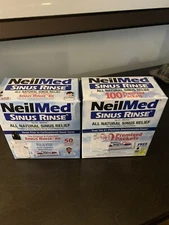 NEILMED SINUS RINSE-COMPLETE SINUS RINSE KIT-50 MIX PACKETS PLUS BOTTLE-2 BOXES