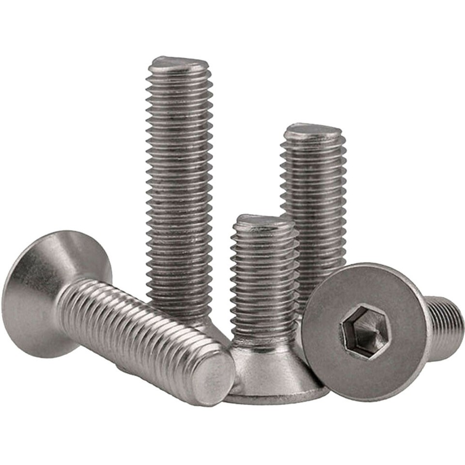 Vis à Tête Bouton Hexagonale M2.5 En Acier Inox A2/70 (304) - Norme ISO 7380 - Boulons Allen Inoxydables