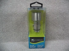 New Mobile Spec 12v Auto Car Truck Metal Dual USB Charger W/ Glass Punch 3.1 Amp
