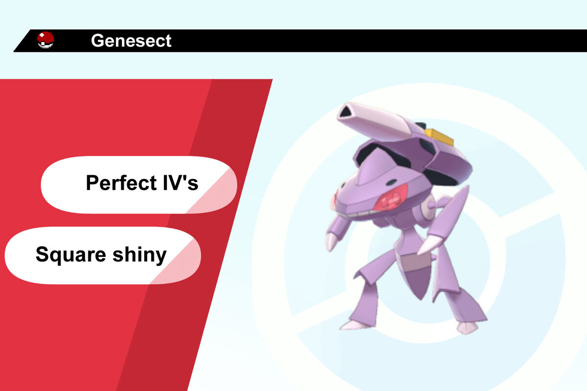 Ultra Shiny Genesect Perfect 6 IV for Sword and Shield