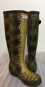 hunter snakeskin boots