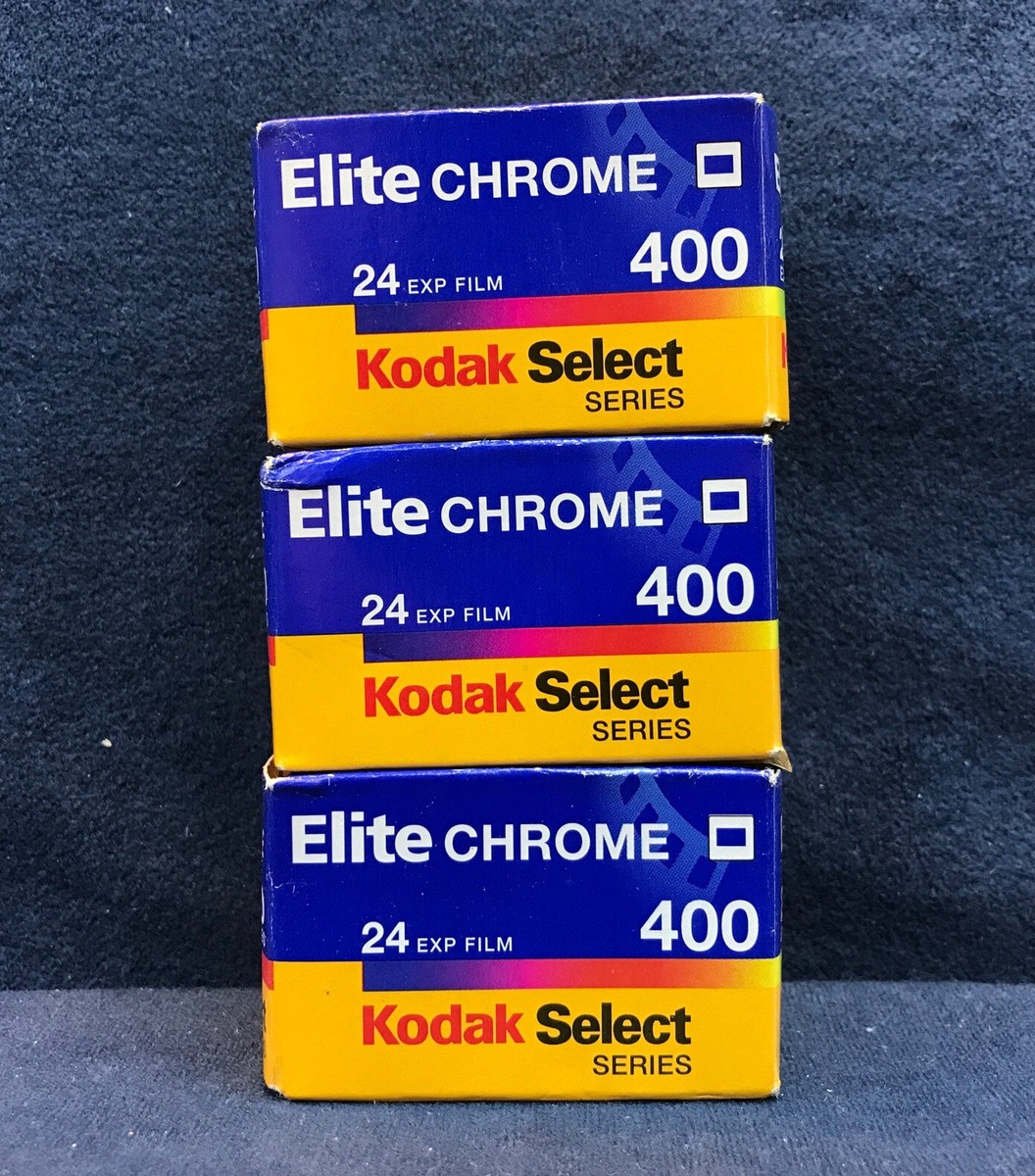 Lot-3 Kodak Select Series Elite Chrome Color 400 Speed 24 EXP