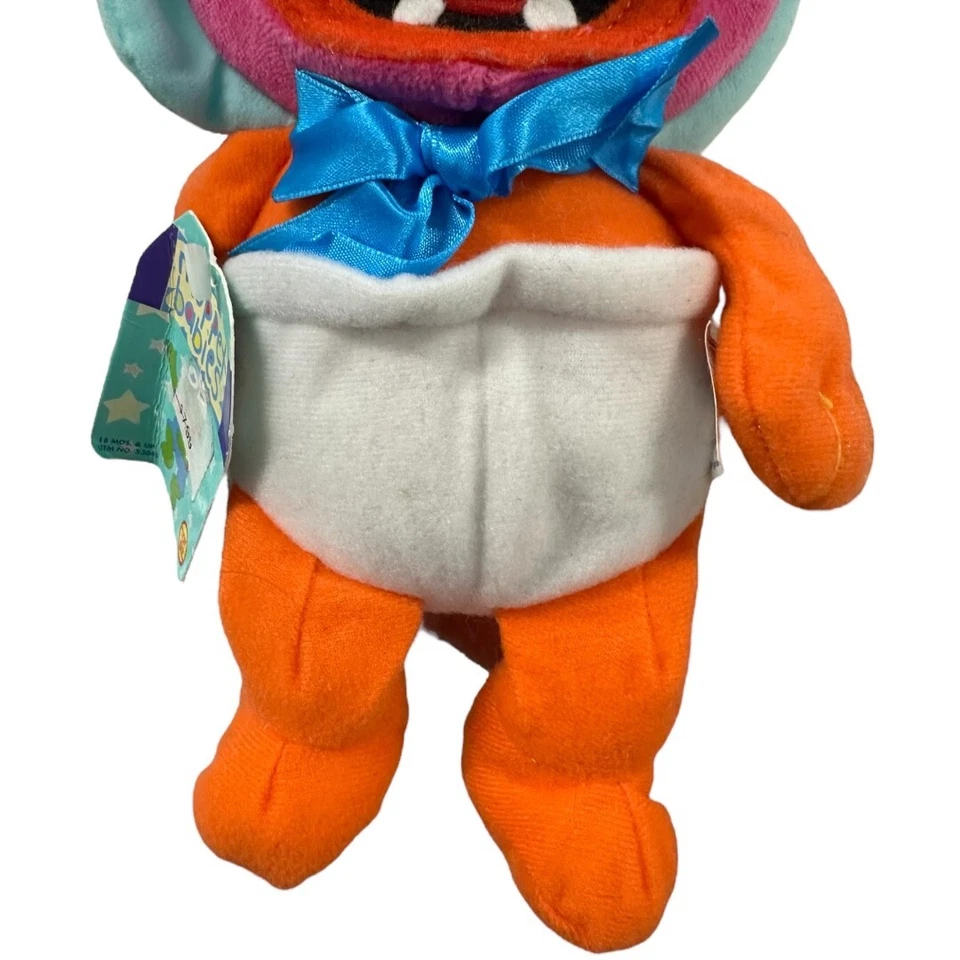Bolsa de frijoles Muppet Babies animal peluche 1997 Toy Biz Jim Henson dibujos animados con etiquetas Foto 3 de 4
