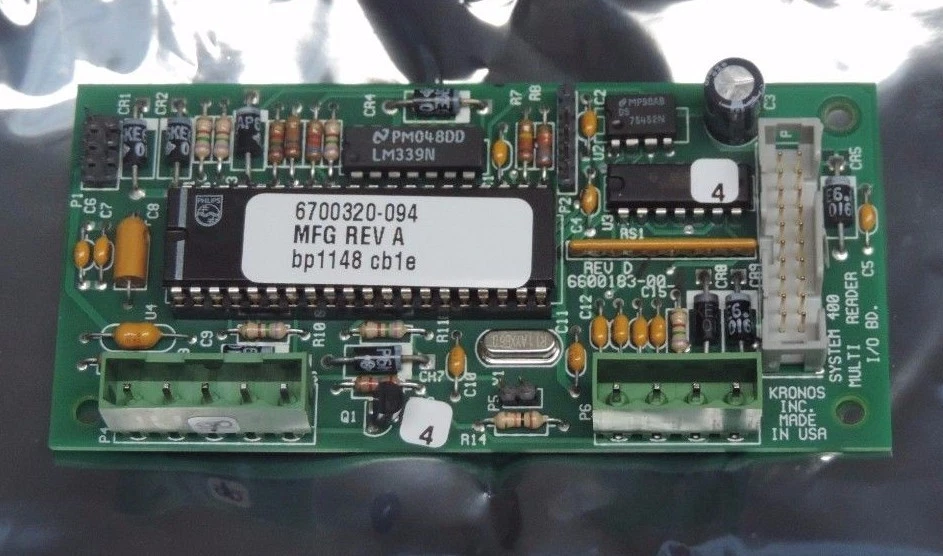 NIB KRONOS SYSTEM 400 MULTI READER I/O BOARD 8600767-094 6500183-001 REV D  - Image 3 of 4