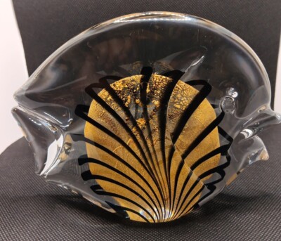 Marcolin Art Crystal Fish Signed Hand Made In Sweeden