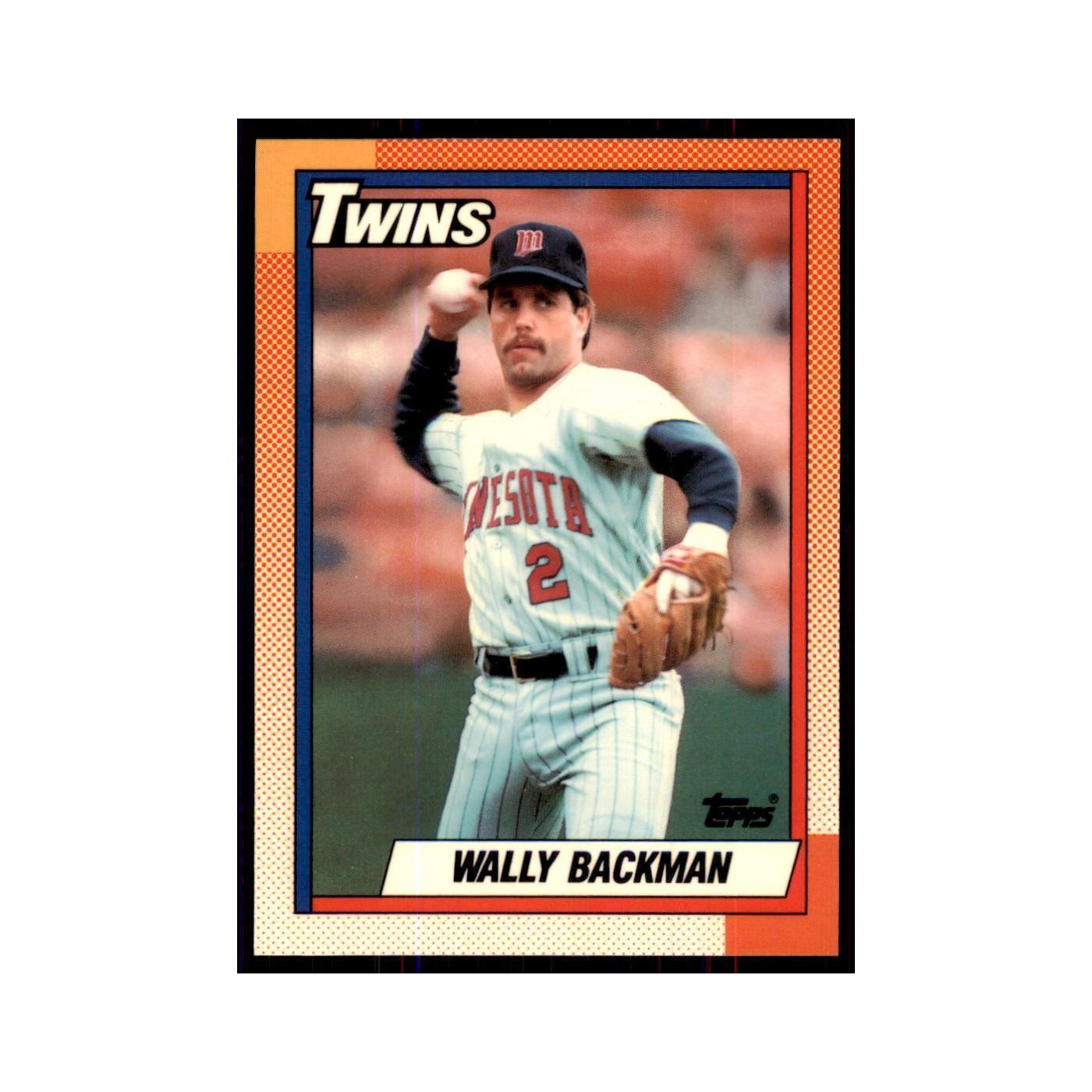 Wally Backman 1990 Topps Tiffany #218 Minnesota Twins Baseball Card NM