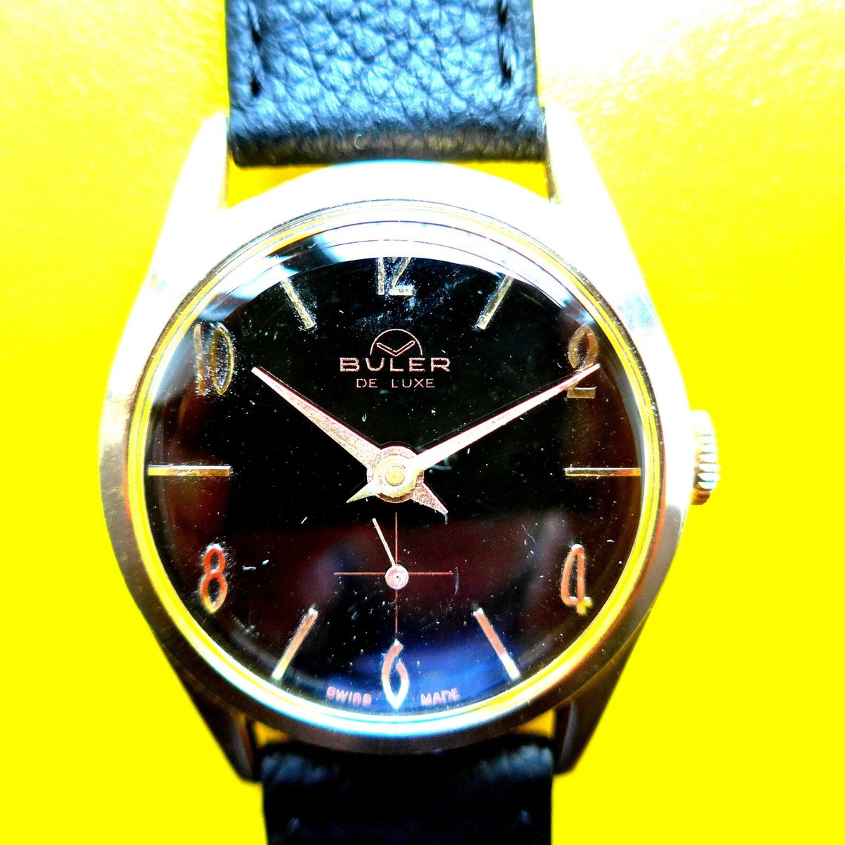 Mechanische BULER HERREN ARMBANDUHR, Uhrwerk Roskopftyp, gute