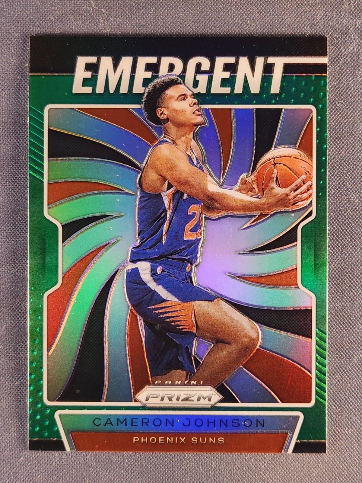 2019-20 Panini Prizm Emergent #13 Cameron Johnson Rookie RC Green Prizm SP