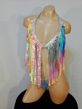 Exotic dancer stripper small/medium two piece bikini dance outfit - dancewear