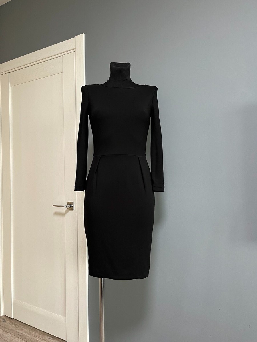gucci black long sleeve dress Gucci Black Patent Collar Long Sleeve Dress Gucci