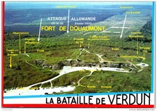 55 VERDUN - aerial view of Fort Douaumont