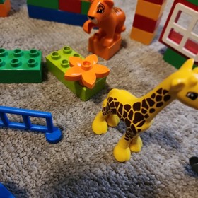 LEGO DUPLO 6136 My First Zoo set - giraffe tiger elephant Incomplete
