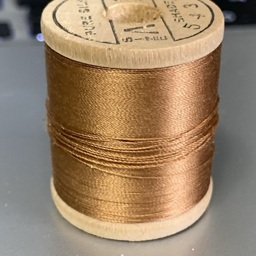 Vtg Silk Thread Belding Corticelli 5430 Silk Fly Tying Thread Wood Sz A 100 yard - Picture 5 of 11