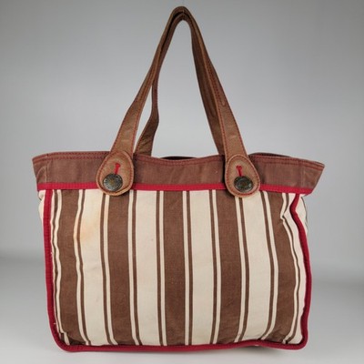 Gap Reversible Tote Bag with Leather Handles has stains see photos 
