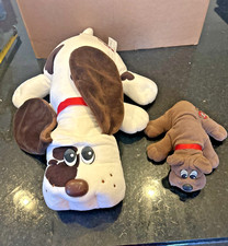 Vintage Tonka Pound Puppies Plush Lot 2 Dogs 15"  7" Stuffed Animals