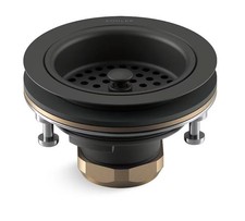 KOHLER Duostrainer 4-1/2 in. Sink Strainer in Matte Black