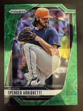 2025 PRIZM SPENCER ARRIGHETTI #20 GREEN SCOPE /75