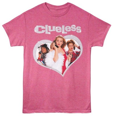 Clueless - Diamant Herz - American Classics - Retro Pink Heather Erwachsene Kurz