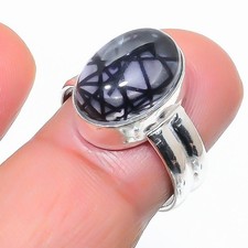 Rutilated Quartz Gemstone Handmade 925 Sterling Silver All Size Ring For Gift