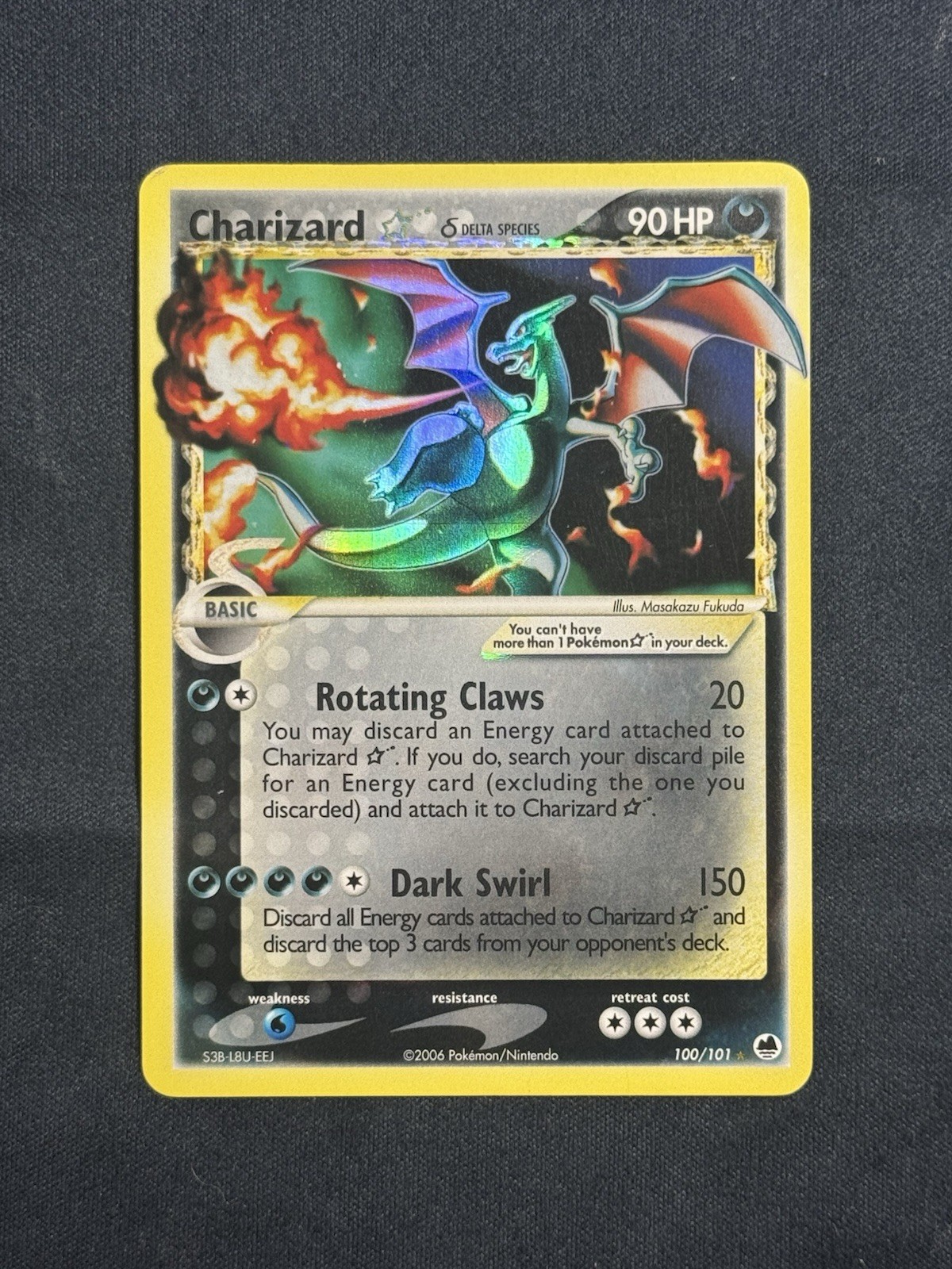 LP/NM Charizard Gold Star (Delta Species) Holo Rare 100/101 EX Dragon Frontiers