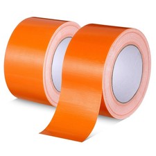 2 Rolls of Orange Duct Tape 2.5 Inch x 30 Yards Heavy Duty Duct Tape Waterpro...