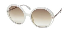 NEW POLICE SPLD36 SUNGLASSES 07UU WOMENS CRYSTAL 54-19-135 FULL-RIM PLASTIC