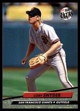 Cory Snyder 1992 Ultra #595 Giants MLB READ FREE SHIPPING AutographDen