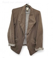 MATTY M BOYFRIEND BLAZER CUFFED SLEEVES, SIZE S, CHEST 40 IN, LENGTH 26 IN