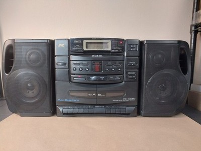 Vintage JVC PC-XC30 Portable Stereo Boombox 6 Disc CD  Cassette Radio Tested