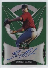 2019 Leaf Valiant Green Prismatic 39/99 Brennan Malone #BA-BM1 Auto nd3